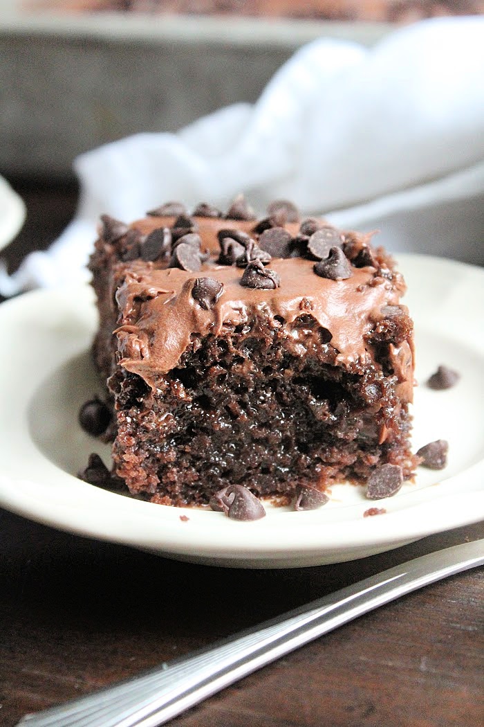 Death By Chocolate Poke Cake- Big Green House