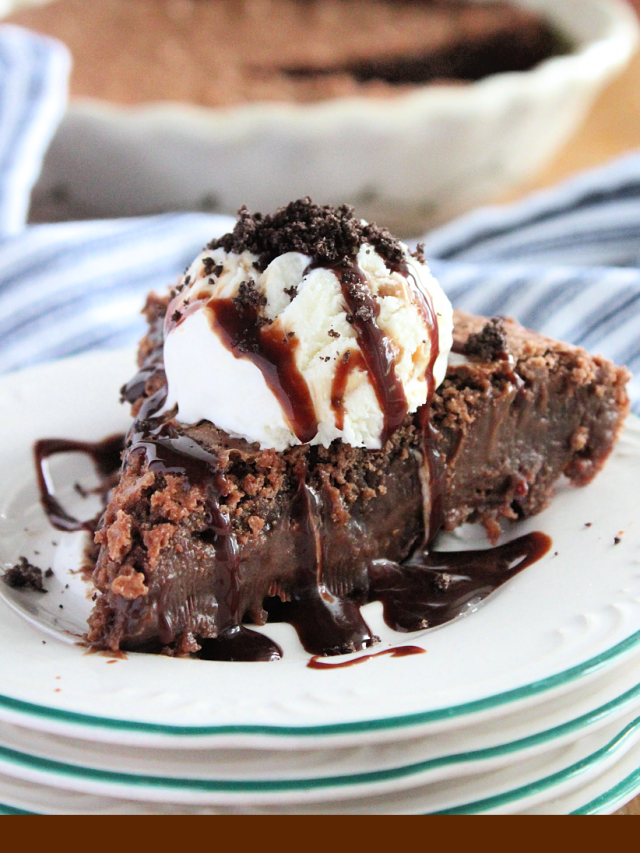 Crustless Fudge Pie- Big Green House