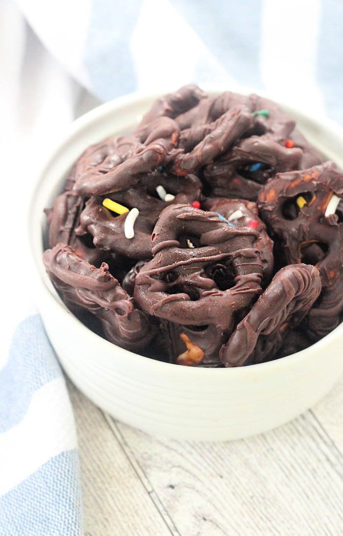 chocolate covered pretzels- Big green house