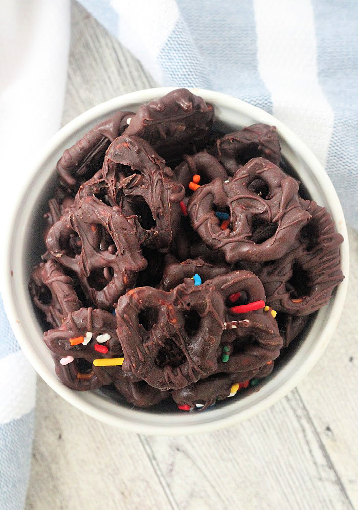 chocolate covered pretzels- Big green house