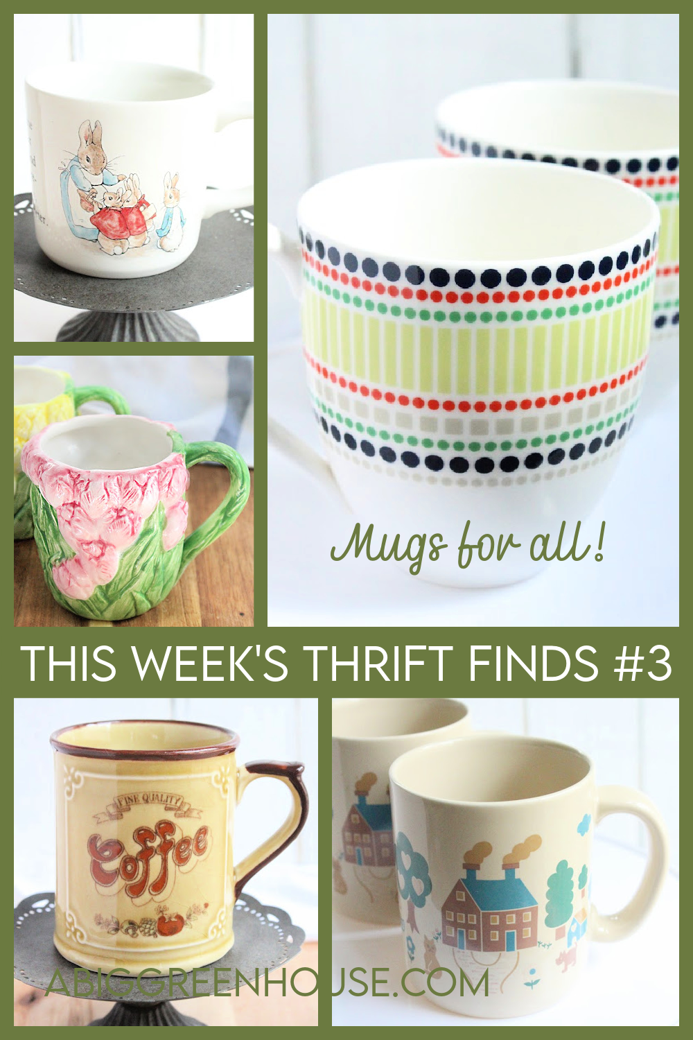 Thrift Finds #3: Mugs and Tea Cups